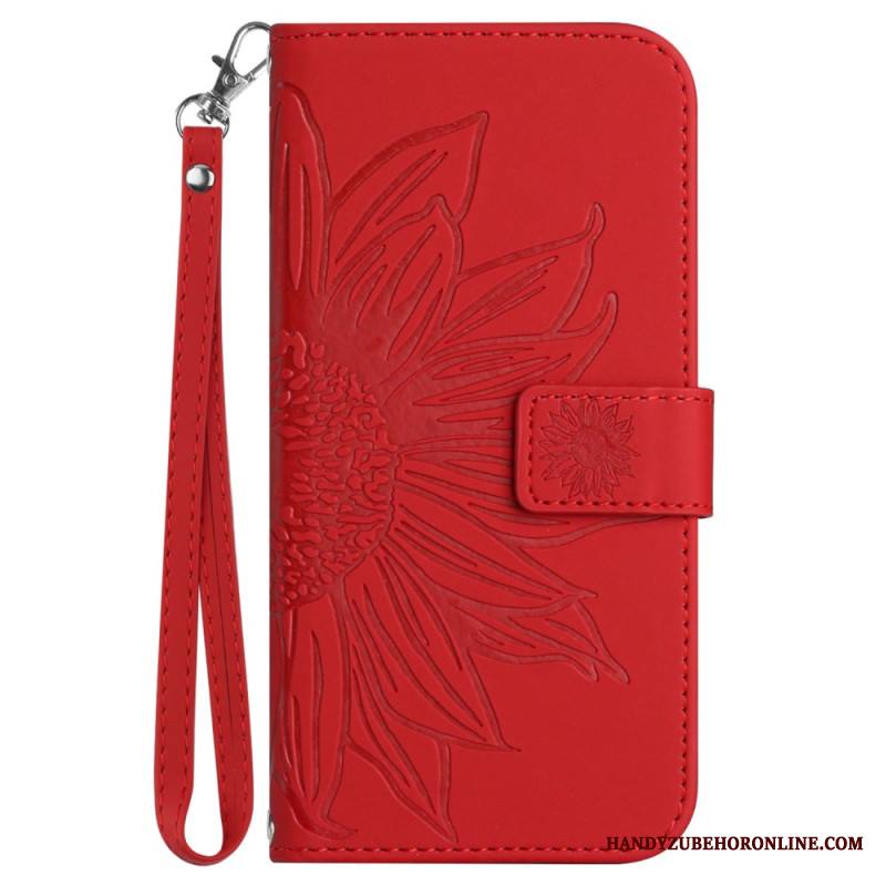 Kotelot Samsung Galaxy S25 5g Edge Auringonkukkakuvio Ja Hihna Suojakuori