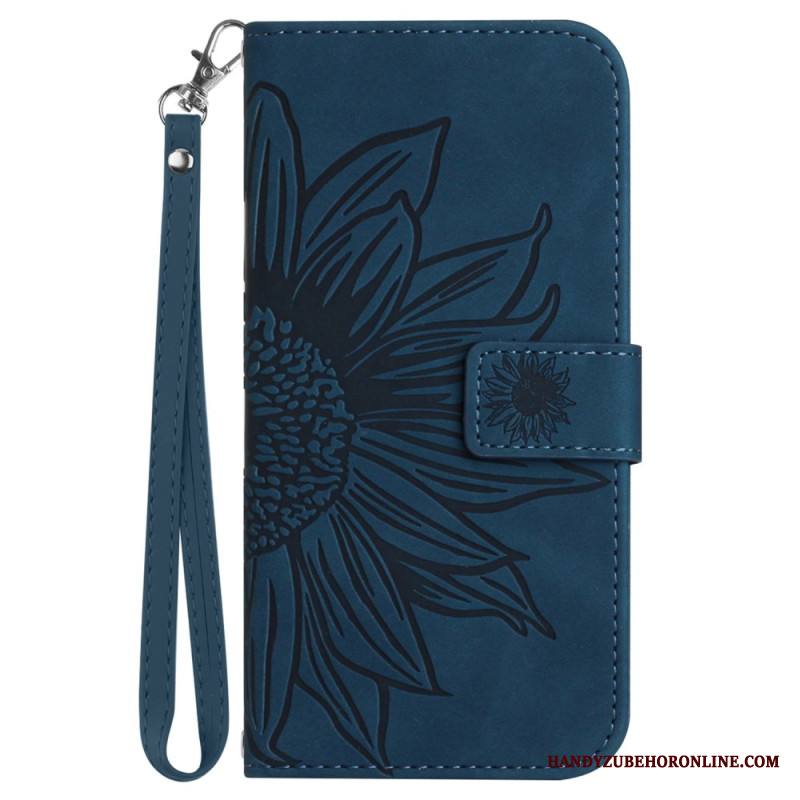 Kotelot Samsung Galaxy S25 5g Edge Auringonkukkakuvio Ja Hihna Suojakuori