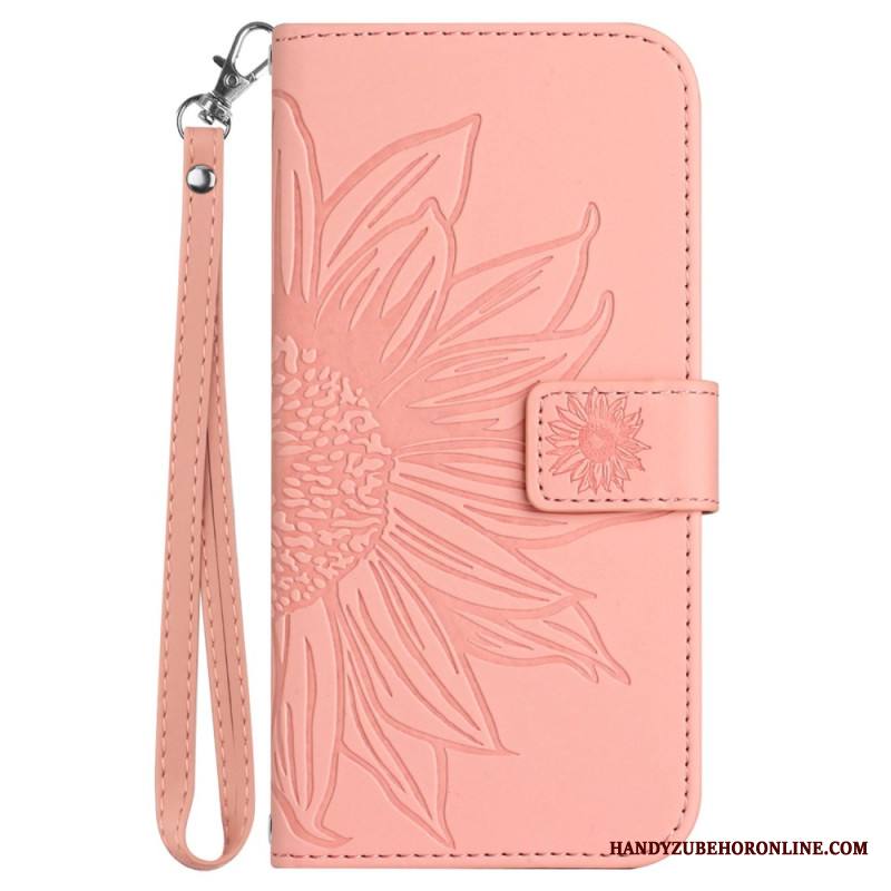 Kotelot Samsung Galaxy S25 5g Edge Auringonkukkakuvio Ja Hihna Suojakuori