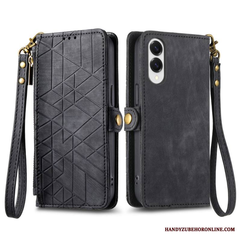 Kotelot Samsung Galaxy S25 5g Edge Geometrinen Kuvio Ja Nauha