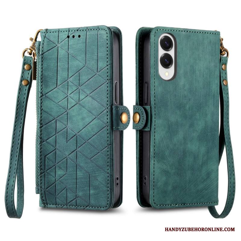 Kotelot Samsung Galaxy S25 5g Edge Geometrinen Kuvio Ja Nauha