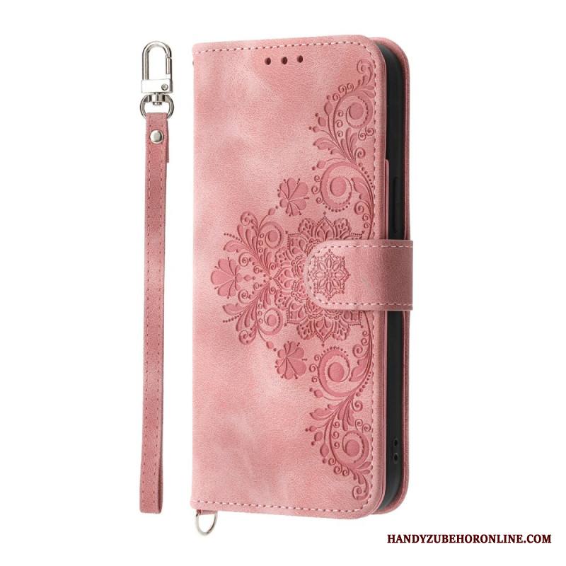 Kotelot Samsung Galaxy S25 5g Edge Kukkakuvio Ja Hihnat Suojakuori