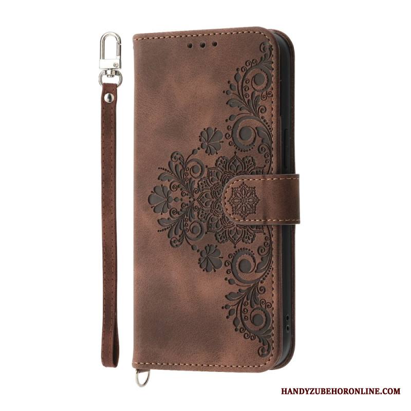 Kotelot Samsung Galaxy S25 5g Edge Kukkakuvio Ja Hihnat Suojakuori