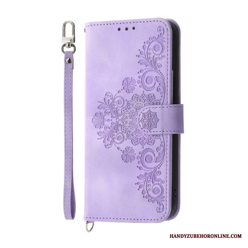 Kotelot Samsung Galaxy S25 5g Edge Kukkakuvio Ja Hihnat Suojakuori