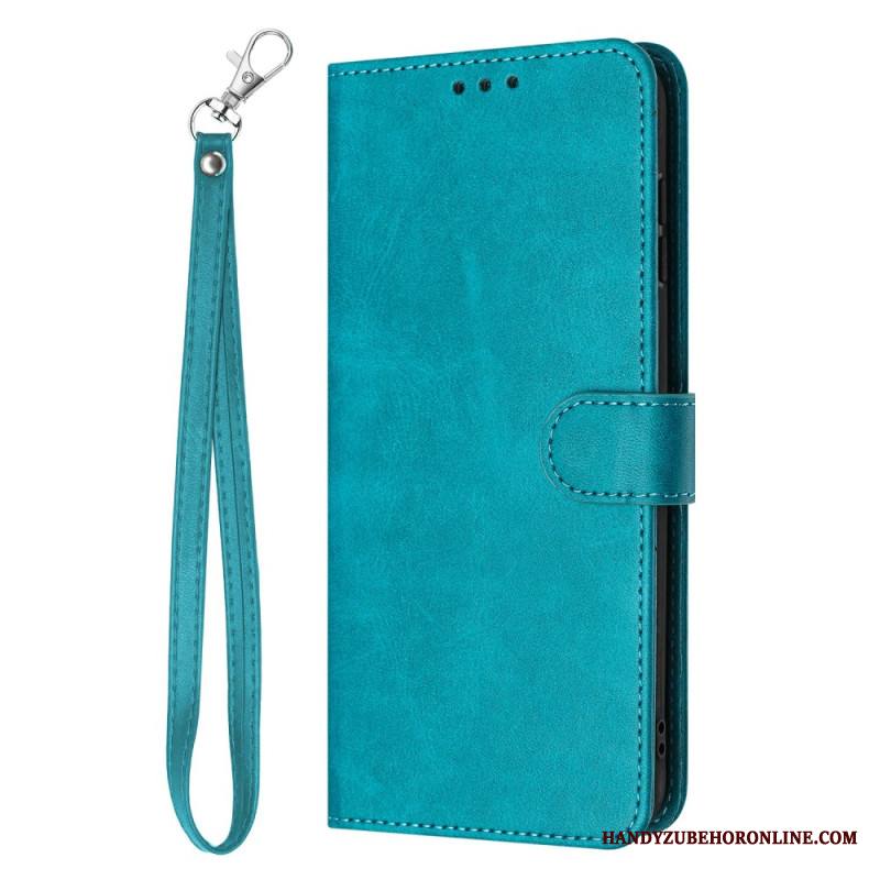 Kotelot Samsung Galaxy S25 5g Edge Nahkakuvioinen Hihnalla Suojakuori