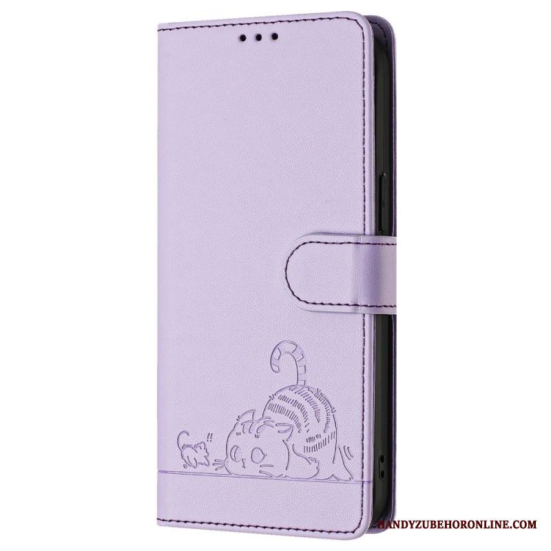 Kotelot Samsung Galaxy S25 5g Puhelinkuoret Rfid-suojattu Kissakuvio