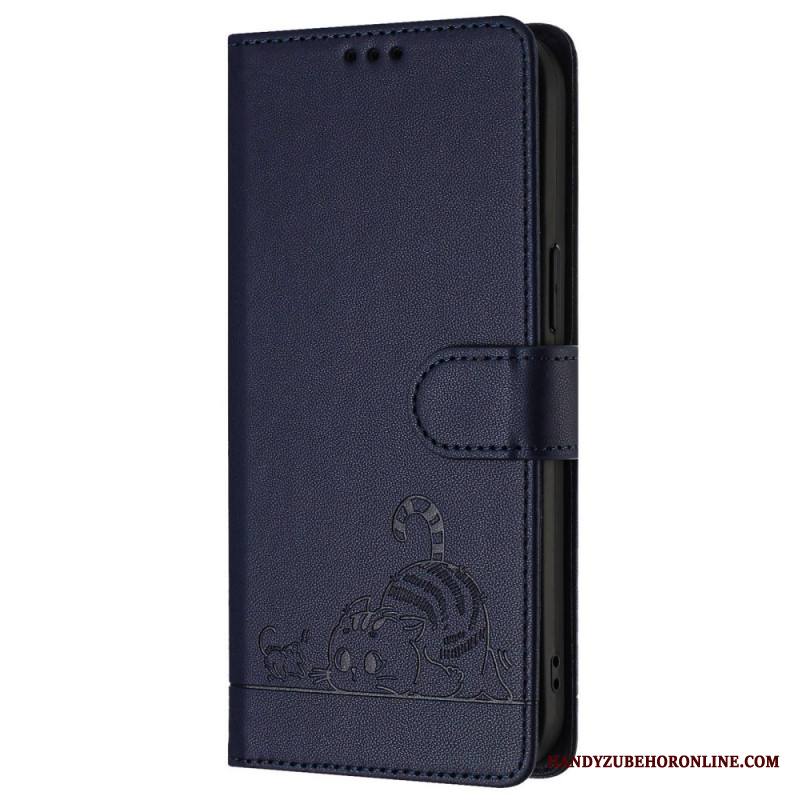 Kotelot Samsung Galaxy S25 5g Puhelinkuoret Rfid-suojattu Kissakuvio