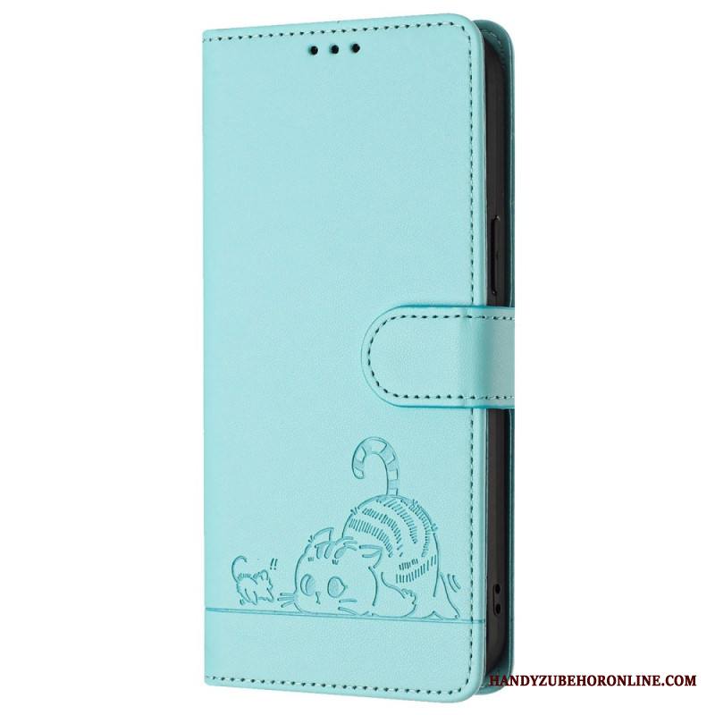 Kotelot Samsung Galaxy S25 5g Puhelinkuoret Rfid-suojattu Kissakuvio