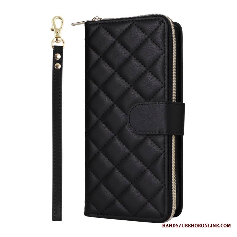 Kotelot Samsung Galaxy S25 Fe Tikattu Hihnalla Ja Olkahihnalla Suojakuori