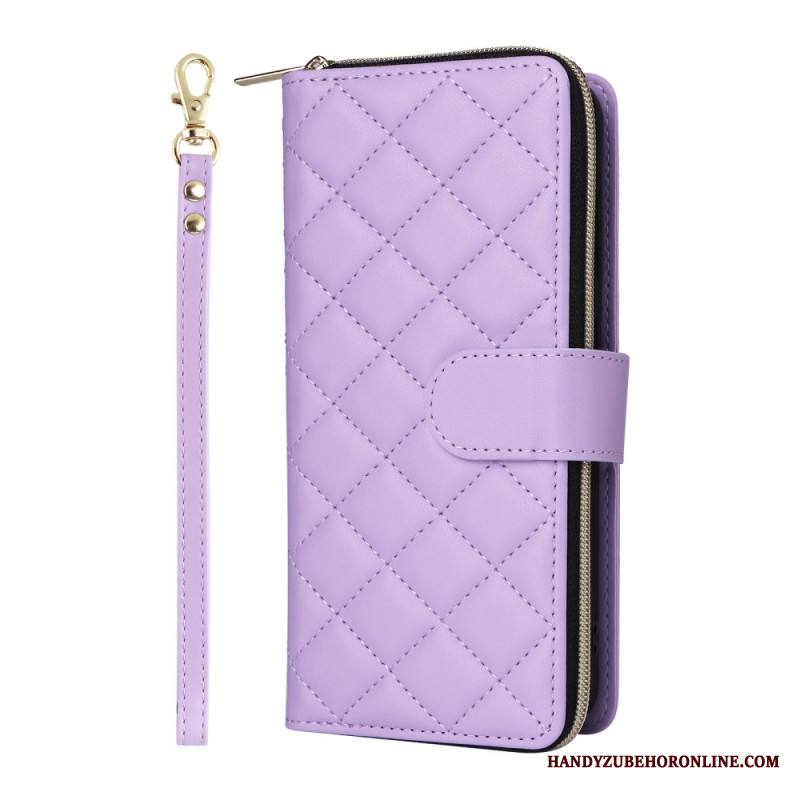 Kotelot Samsung Galaxy S25 Fe Tikattu Hihnalla Ja Olkahihnalla Suojakuori