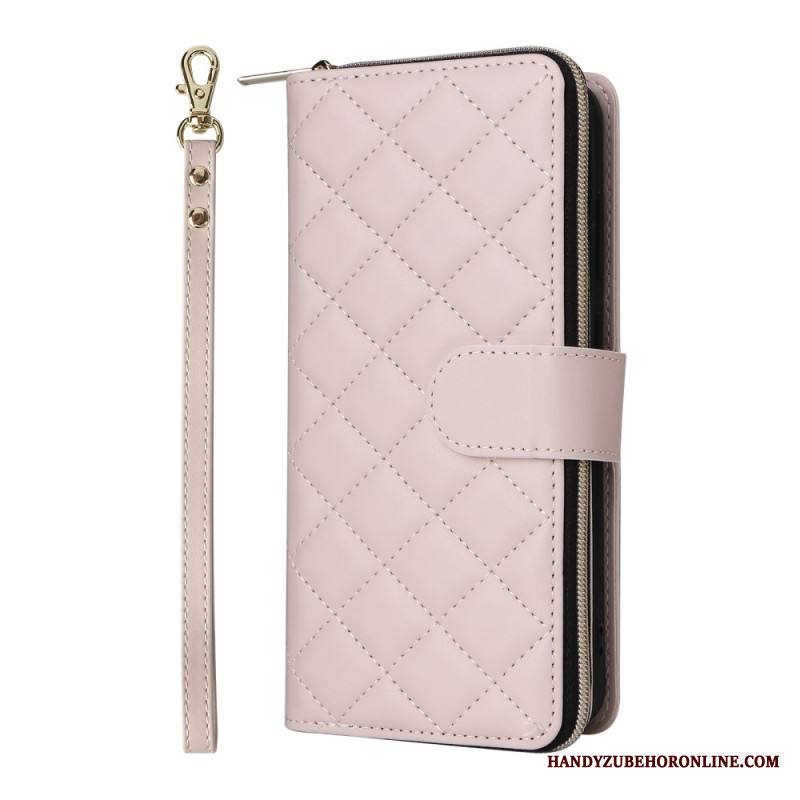 Kotelot Samsung Galaxy S25 Fe Tikattu Hihnalla Ja Olkahihnalla Suojakuori