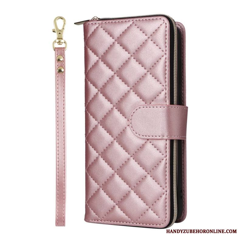 Kotelot Samsung Galaxy S25 Fe Tikattu Hihnalla Ja Olkahihnalla Suojakuori