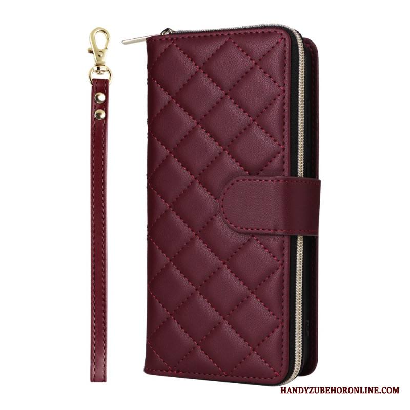 Kotelot Samsung Galaxy S25 Fe Tikattu Hihnalla Ja Olkahihnalla Suojakuori