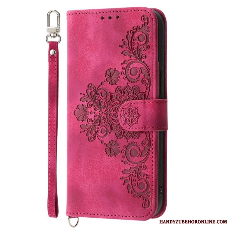 Kotelot Samsung Galaxy S25 Plus 5g Kukkakuvio Ja Hihnat