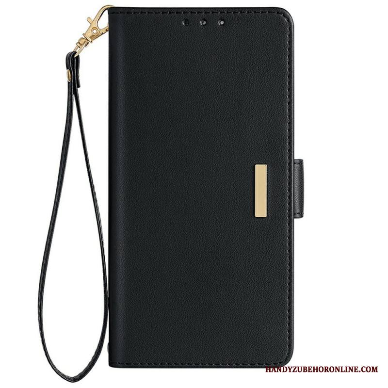 Kotelot Samsung Galaxy S25 Plus 5g Kultainen Lukko Ja Hihna Suojakuori