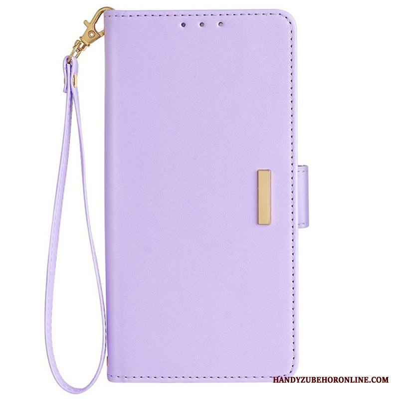 Kotelot Samsung Galaxy S25 Plus 5g Kultainen Lukko Ja Hihna Suojakuori