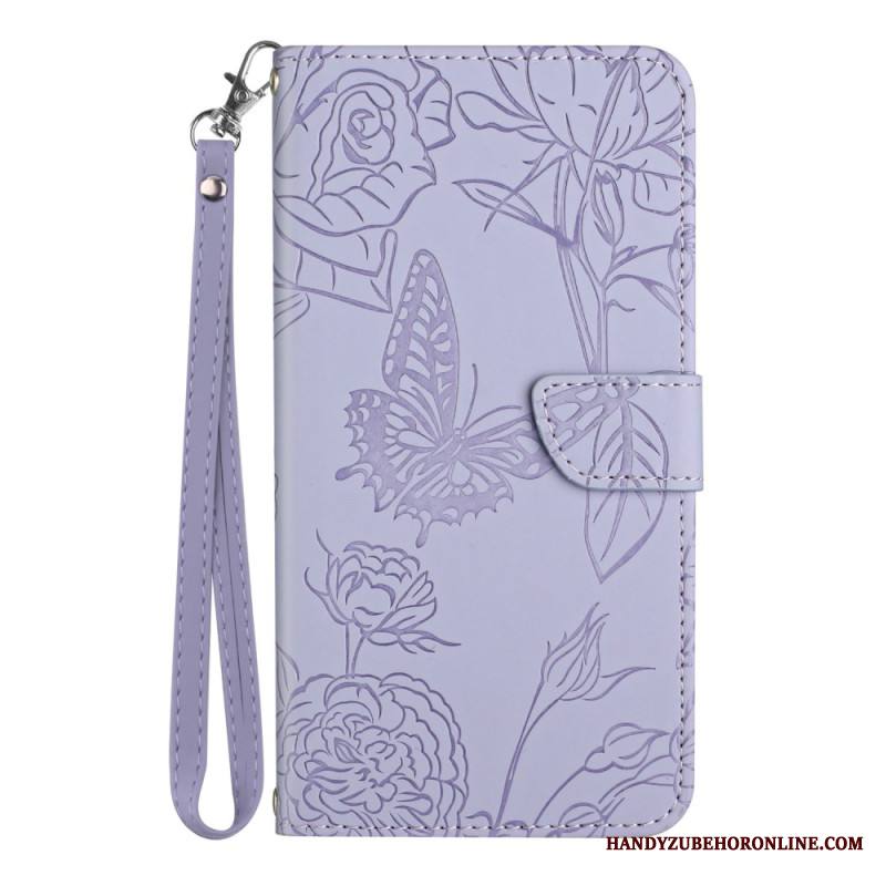 Kotelot Samsung Galaxy S25 Plus 5g Puhelinkuoret Perhoskuvio Hihnalla