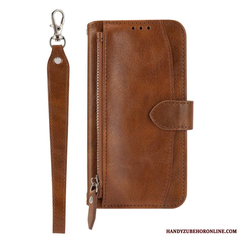 Kotelot Samsung Galaxy S25 Plus 5g Vetoketjullinen Tasku Ja Olkahihna Suojakuori