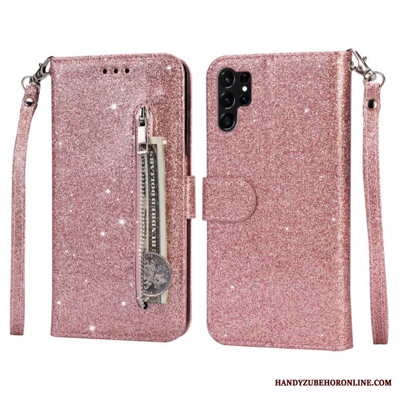 Kotelot Samsung Galaxy S25 Ultra 5g Kimaltava Pussi Hihnalla