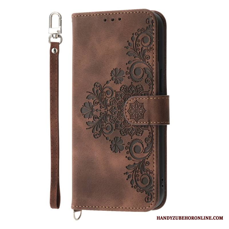 Kotelot Samsung Galaxy S25 Ultra 5g Kukkakuvio Ja Hihnat