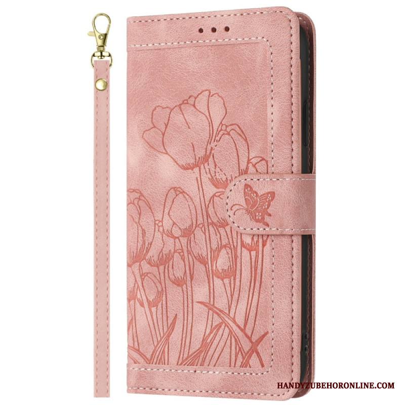 Kotelot Samsung Galaxy S25 Ultra 5g Puhelinkuoret Kukallinen Nahkakuvio