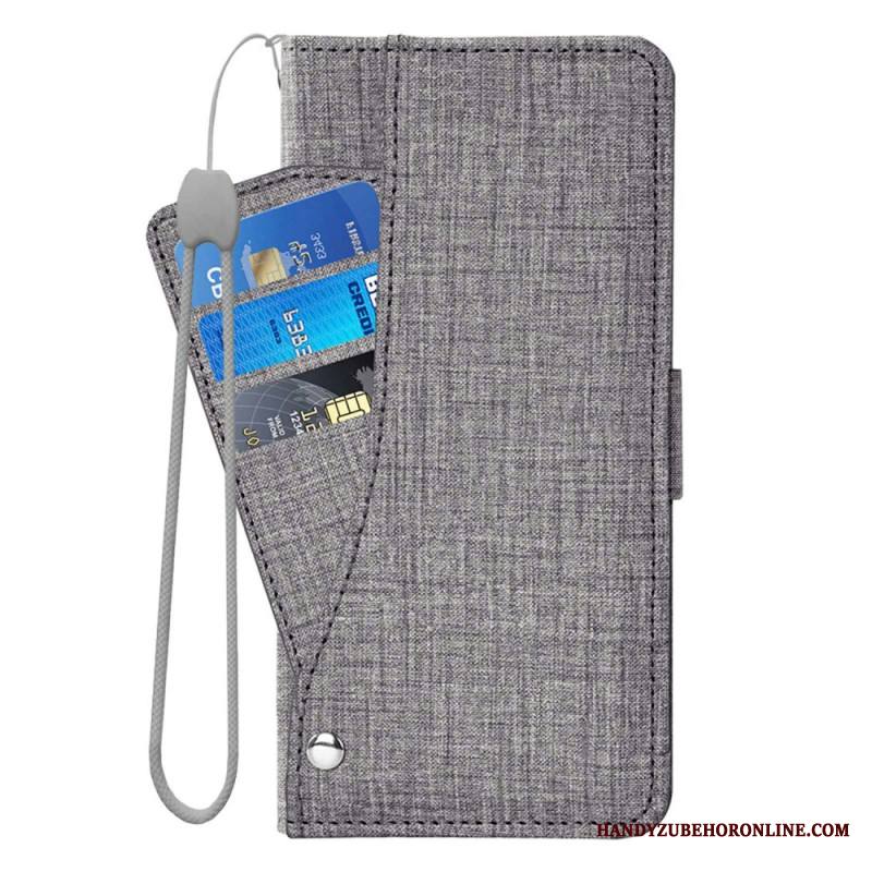 Kotelot Samsung Galaxy S26 Farkkukuvioinen Ja Pyörivä Korttiteline Suojakuori