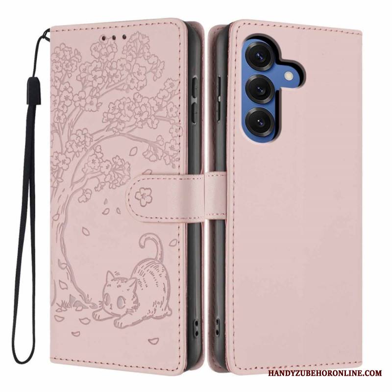 Kotelot Samsung Galaxy S26 Plus Puu- Ja Kissakuvioinen