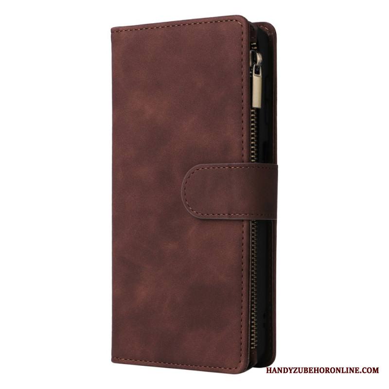 Kotelot Samsung Galaxy S26 Puhelinkuoret Mokkanahkakuvioinen Vetoketjullinen Lompakko