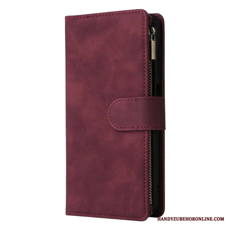 Kotelot Samsung Galaxy S26 Puhelinkuoret Mokkanahkakuvioinen Vetoketjullinen Lompakko