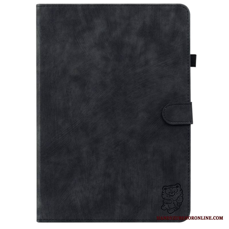 Kotelot Samsung Galaxy Tab S10 Plus Mokkanahkaefekti Pikku Tiikeri Suojakuori