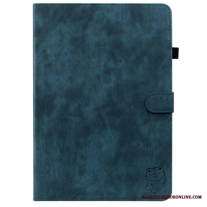 Kotelot Samsung Galaxy Tab S10 Plus Mokkanahkaefekti Pikku Tiikeri Suojakuori