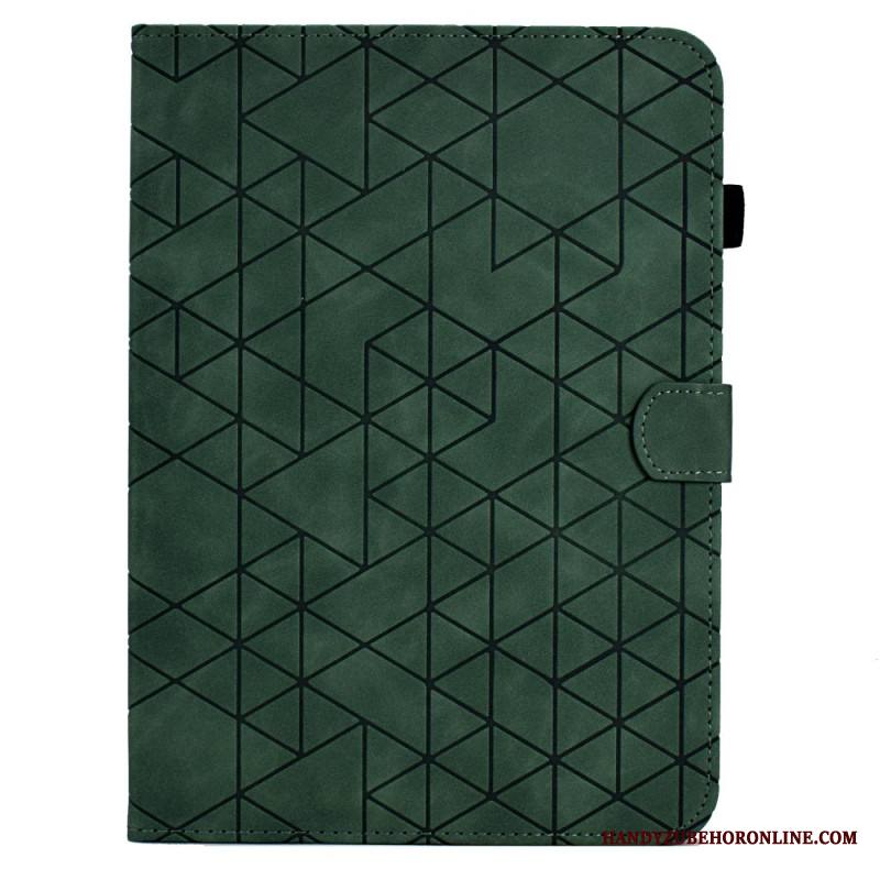 Kotelot Samsung Galaxy Tab S11 Mokkanahkaefekti Geometrinen Kuvio