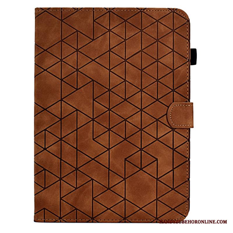 Kotelot Samsung Galaxy Tab S11 Mokkanahkaefekti Geometrinen Kuvio