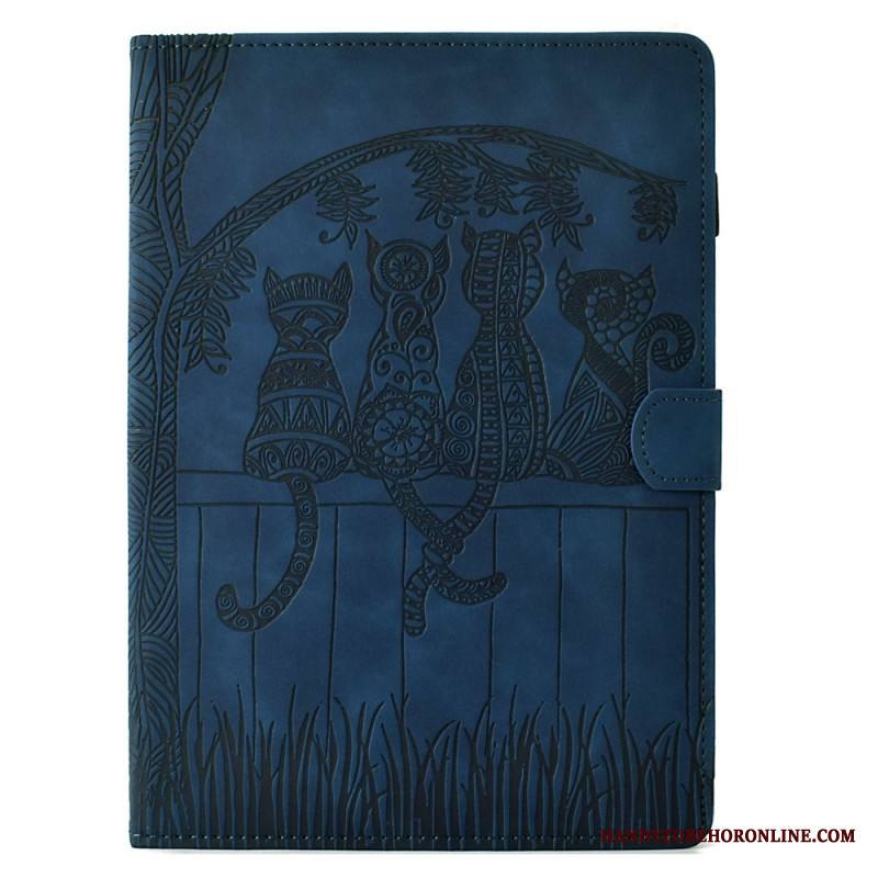 Kotelot Samsung Galaxy Tab S11 Mokkanahkaefekti Kissakuvio