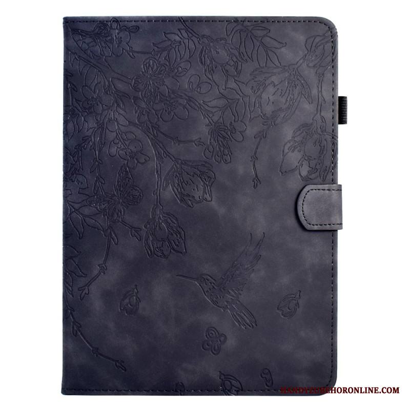 Kotelot Samsung Galaxy Tab S11 Puhelinkuoret Mokkanahkaefekti Kasvikuvio