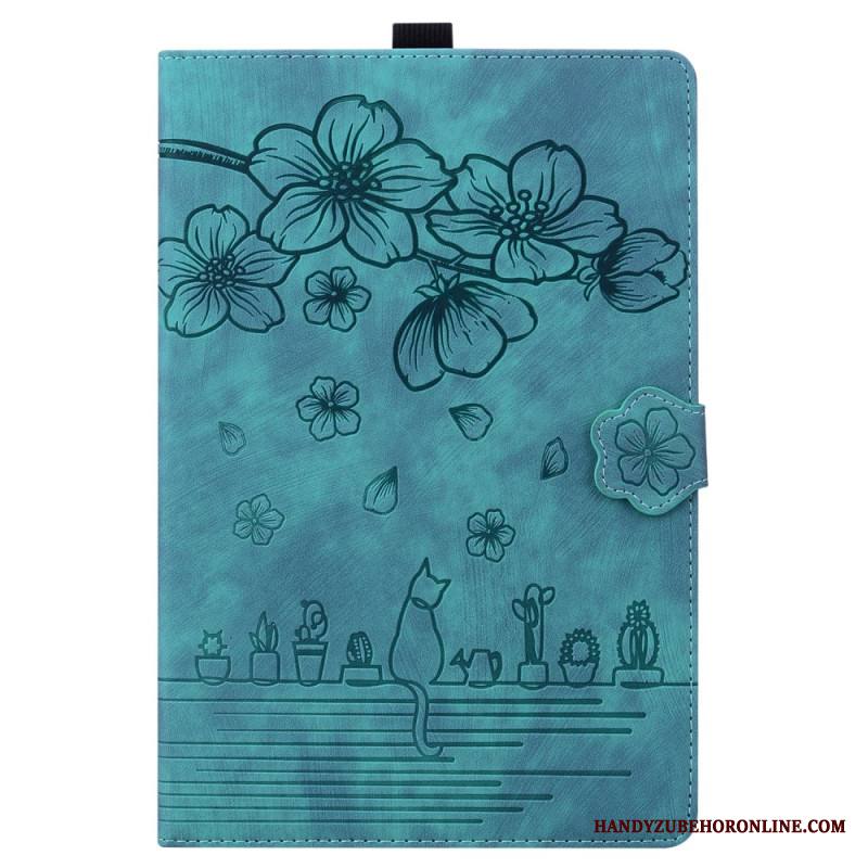 Kotelot Samsung Galaxy Tab S11 Ultra Mokkanahkaefekti Kissan Kohtaus