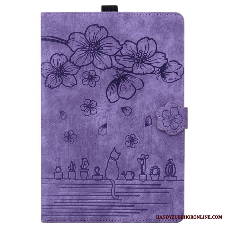 Kotelot Samsung Galaxy Tab S11 Ultra Mokkanahkaefekti Kissan Kohtaus