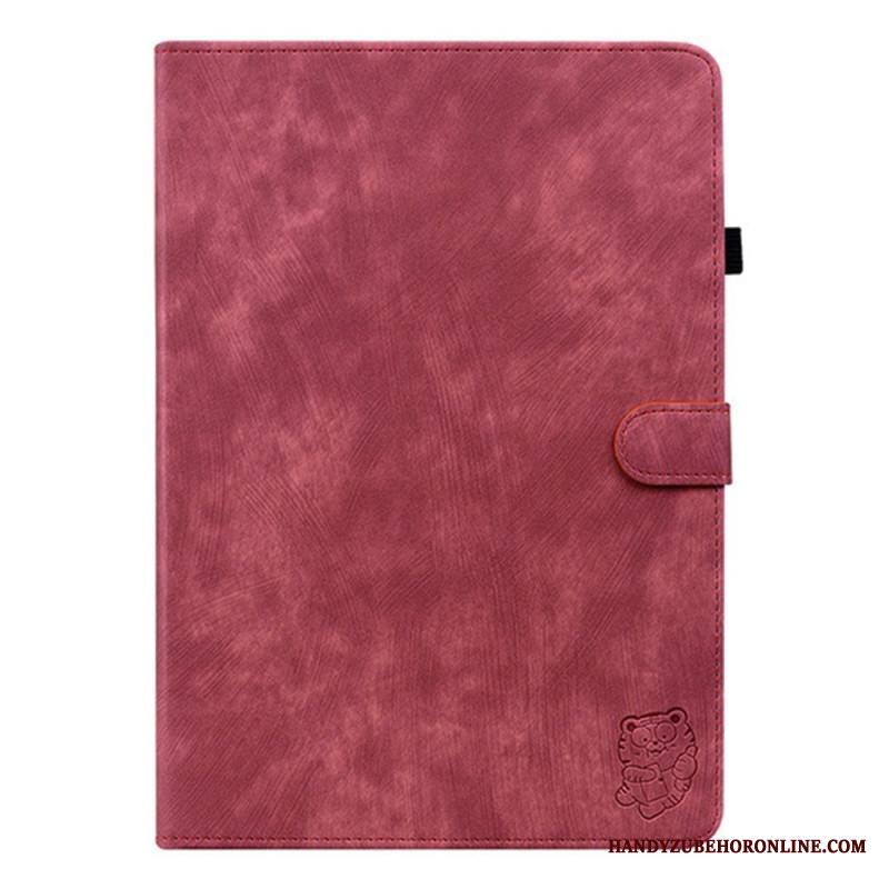 Kotelot Samsung Galaxy Tab S11 Vintage-mokkanahkaefekti