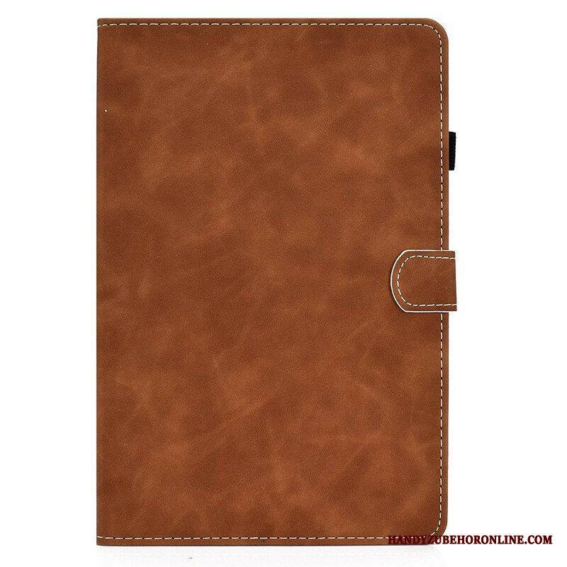Kotelot Samsung Galaxy Tab S8 / Tab S7 Vintage Design -nahkaefekti