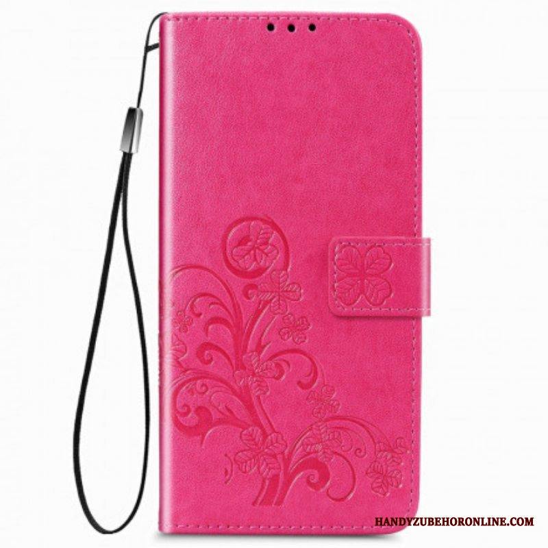 Kotelot Samsung Galaxy Z Fold 3 5G Kukkasuunnittelu Kaulanauhalla
