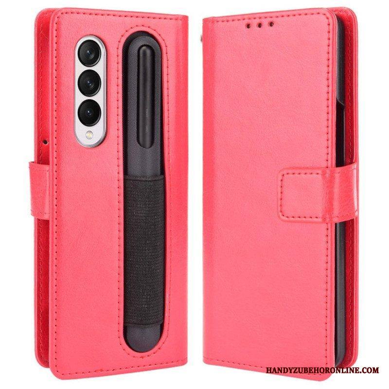 Kotelot Samsung Galaxy Z Fold 4 Suojaketju Kuori Retro Business Strappy