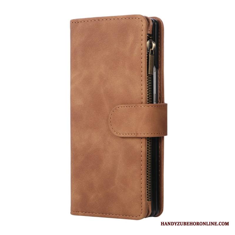Kotelot Samsung Galaxy Z Fold 7 Mokkanahkakuvioinen Lompakko Olkahihnalla