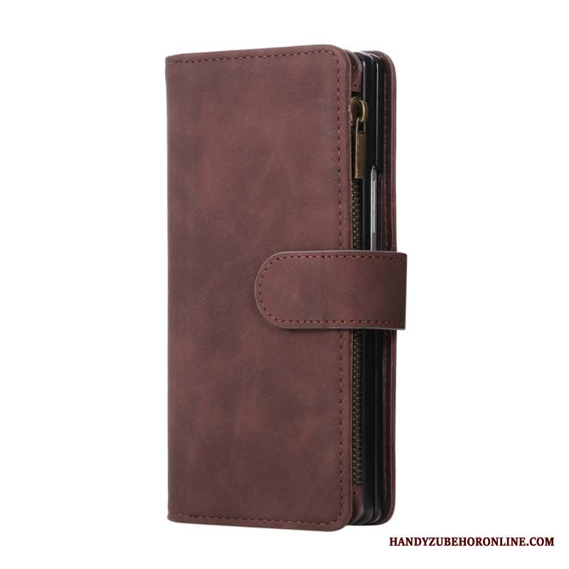 Kotelot Samsung Galaxy Z Fold 7 Mokkanahkakuvioinen Lompakko Olkahihnalla