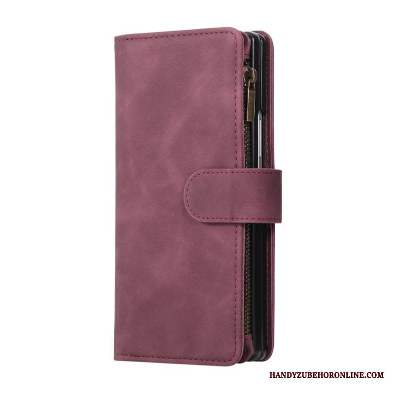 Kotelot Samsung Galaxy Z Fold 7 Mokkanahkakuvioinen Lompakko Olkahihnalla