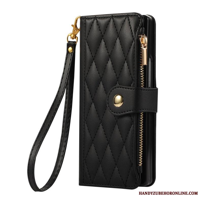 Kotelot Samsung Galaxy Z Fold 7 Tikattu Hihnalla Suojakuori