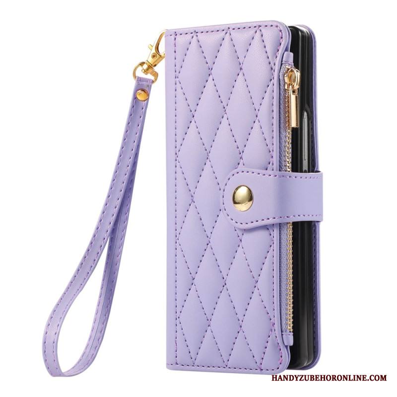 Kotelot Samsung Galaxy Z Fold 7 Tikattu Hihnalla Suojakuori