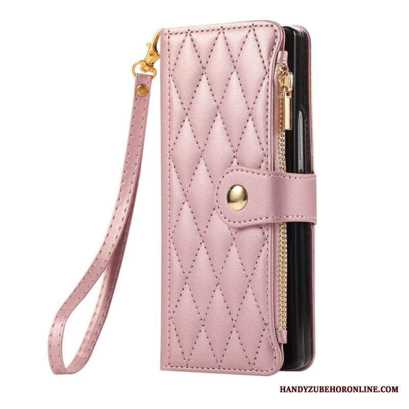 Kotelot Samsung Galaxy Z Fold 7 Tikattu Hihnalla Suojakuori