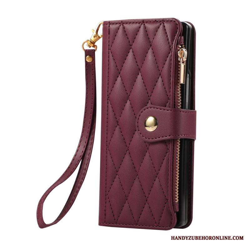 Kotelot Samsung Galaxy Z Fold 7 Tikattu Hihnalla Suojakuori