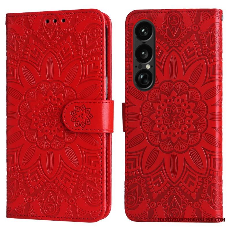 Kotelot Sony Xperia 1 Vii Auringonkukkakuvio