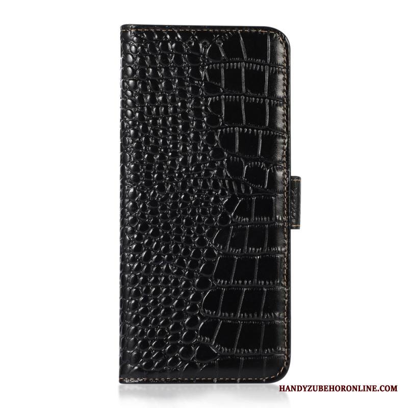 Kotelot Sony Xperia 1 Vii Krokotiilinkuvioinen Nahka